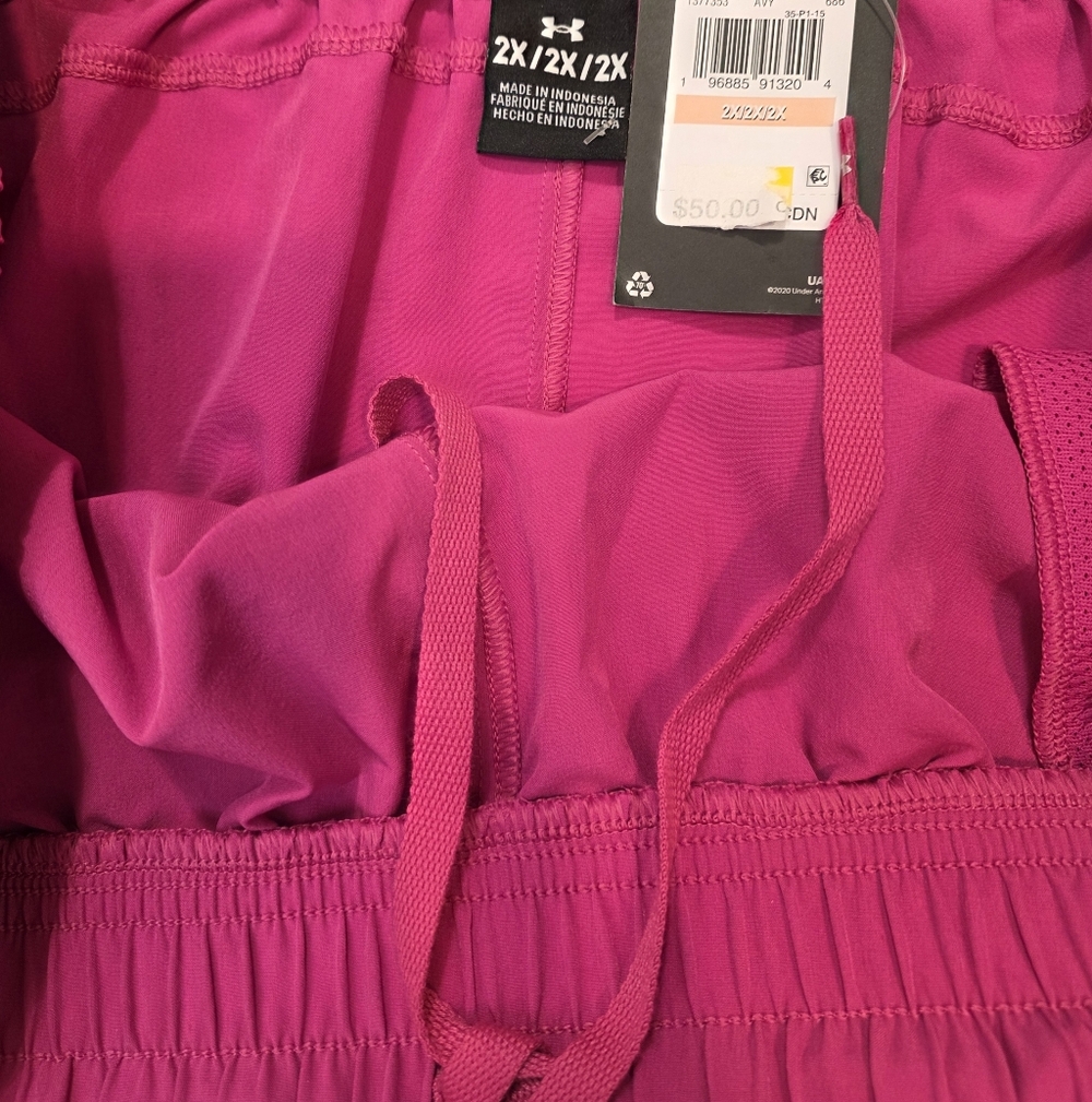 NWT Under Armour UA Storm 5” Pink Shorts 2X Sporty Luxe 2026 - Picture 5 of 10